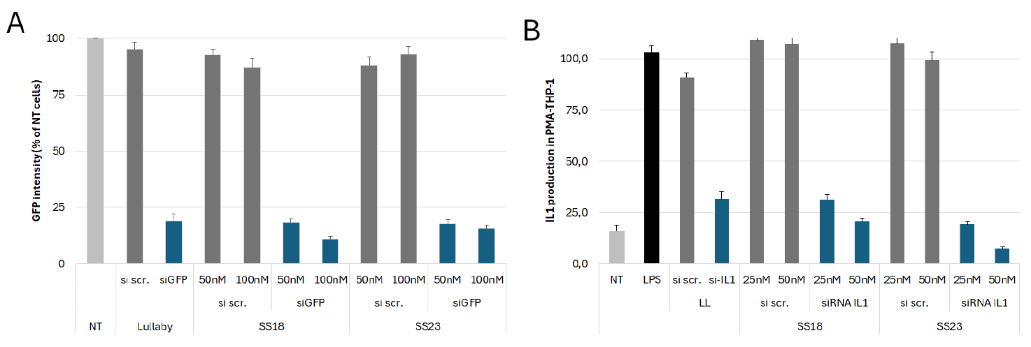 siRNA encapsulated in LNP